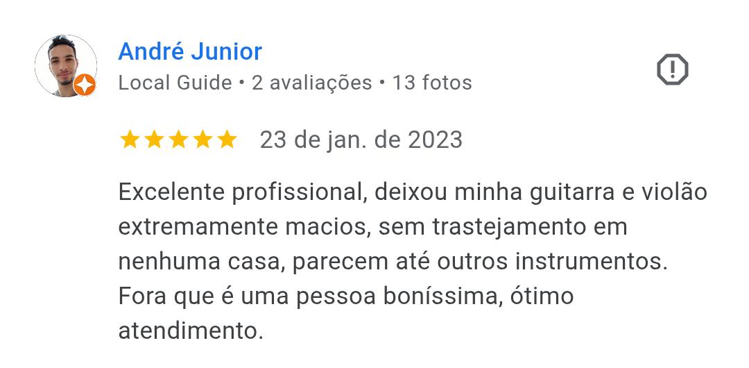 Depoimento de cliente sobre o trabalho do Paulo